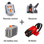 MOC Power Functions M/L/XL Motor Battery Box IR Remote Receiver for RC Car Robot Mode alternate view