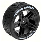 1/10 RC Touring Car Tires With Wheels 12mm Hex For Tamiya TT01 TT02 detail view