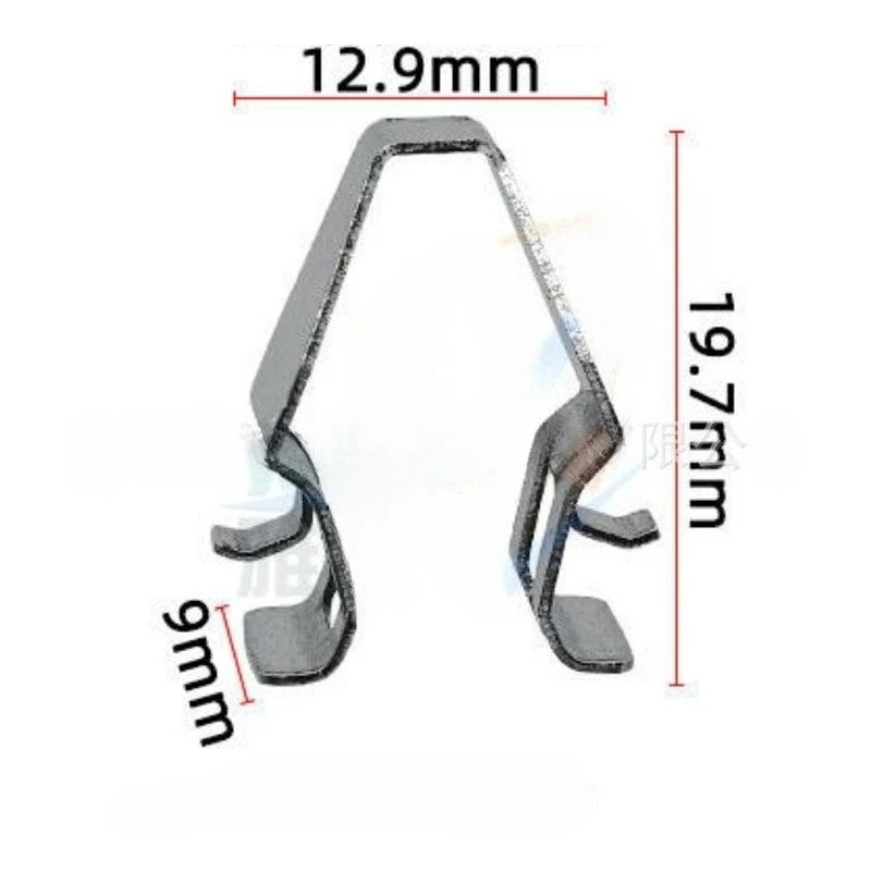 10PCS 6R0867633 Car Sun Visor Vanity Mirror Fixing Iron Fastener Clip Bracket for Volkswagen Passat Sagitar Beetle Scirocco