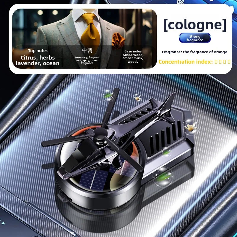 Solar Car Perfume | Long-Lasting Helicopter Air Freshener with Odor Removal alternate view
