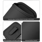 Leather Car Door Cup Holder Storage Bin Black lifestyle view