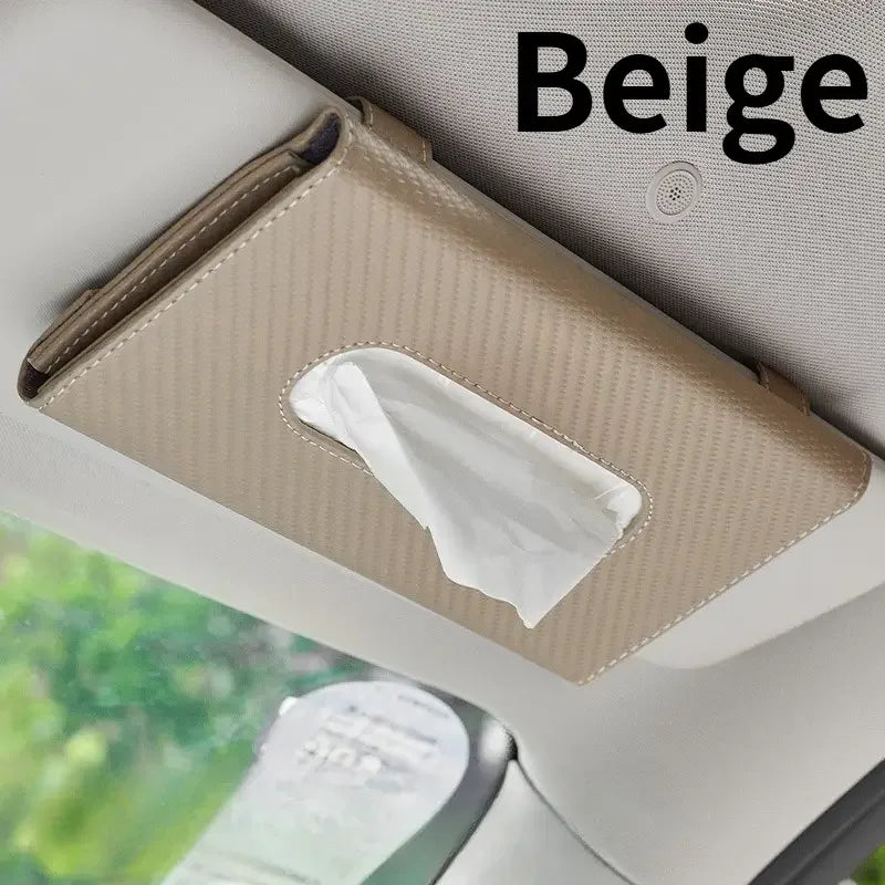 1PC Car Tissue Holder, Sun Visor Napkin Box, Comes with Tissue Paper. Suitable for additional angle