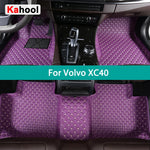 KAHOOL Custom Car Floor Mats For Volvo XC40 Auto Carpets Foot Coche Accessorie