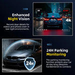 Dash Cam 4K with WiFi GPS | Built-in App Control and 24H Parking Monitor detail view