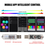 KEVANLY 10-in-1 RGB Car Ambient Light Kit | USB & APP Control, Footwell Atmosphere Lamps detail view