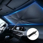 Car Sunshade Umbrella Front Windshield Silver Glue Sunshade Umbrella Uv Resistant Folding Car Umbrel