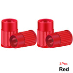 Plastic Tire Valve Caps with Built-in Valve Core Remover | Universal Stem Covers for C close-up view