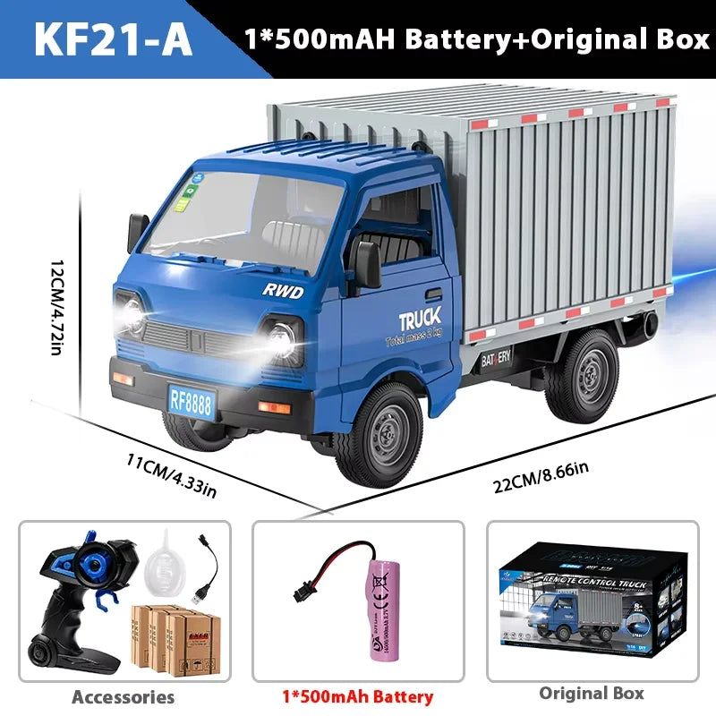 ZWN 1:16/1:18 RC CAR Simulation Drift Climbing Truck Led Light Small Cargo Remote Contro detail view