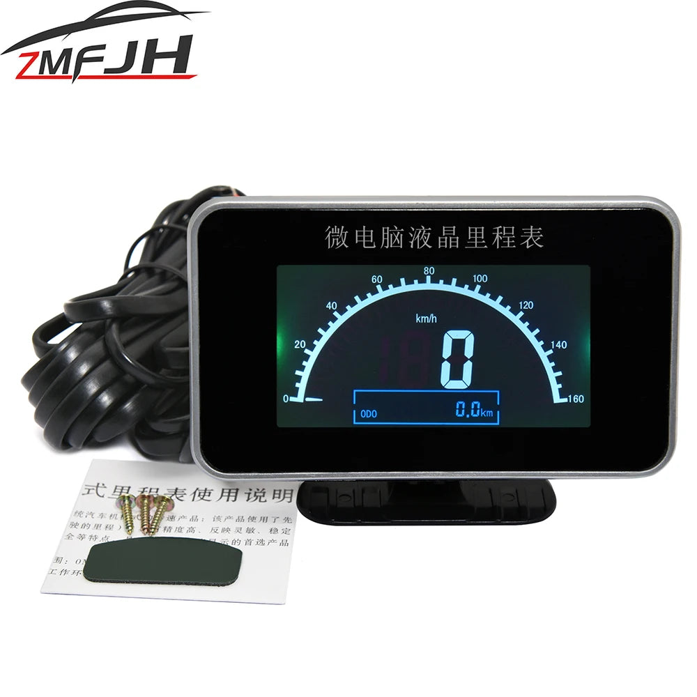 2 IN 1 Digital Speedometer and Odometer Gauge | LCD Instrument Panel for Car Truck 9-32V