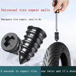 Universal Vacuum Tyre Repair Nail Kit Tubeless Tire Puncture Screw Fix Car Motorcycle ATV Patch Set