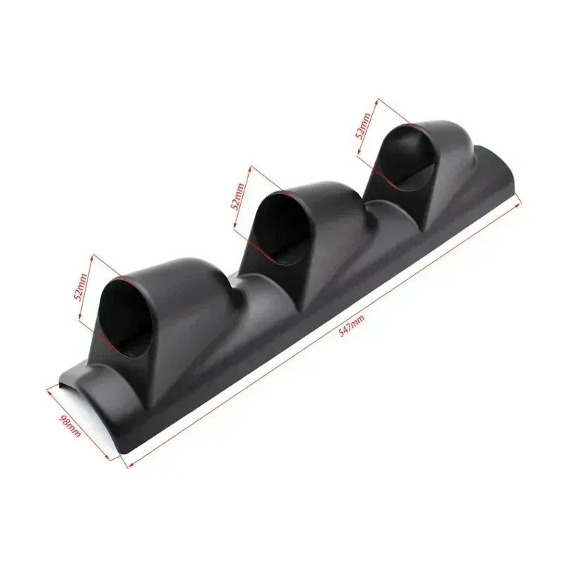 52mm Car Gauge Pod Holder Universal Single Double Triple | 2 Inch 52mm Gauge Mount additional angle