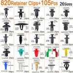 Car Retainer Clips Auto Push Pin Rivets Set Bumper Clips Fastener Remover Door Trim Panel Clip for Ford GM Toyota Honda Chrysler