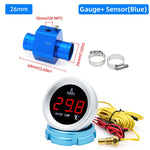 Car Water Temperature Gauge With 10mm Temp Sensor | Digital LCD Display for Car Truck Bo detail view