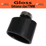 Oval Gloss Carbon Fiber Universal Car Muffler Tip Exhaust Pipe Nozzle Decoration | St lifestyle view