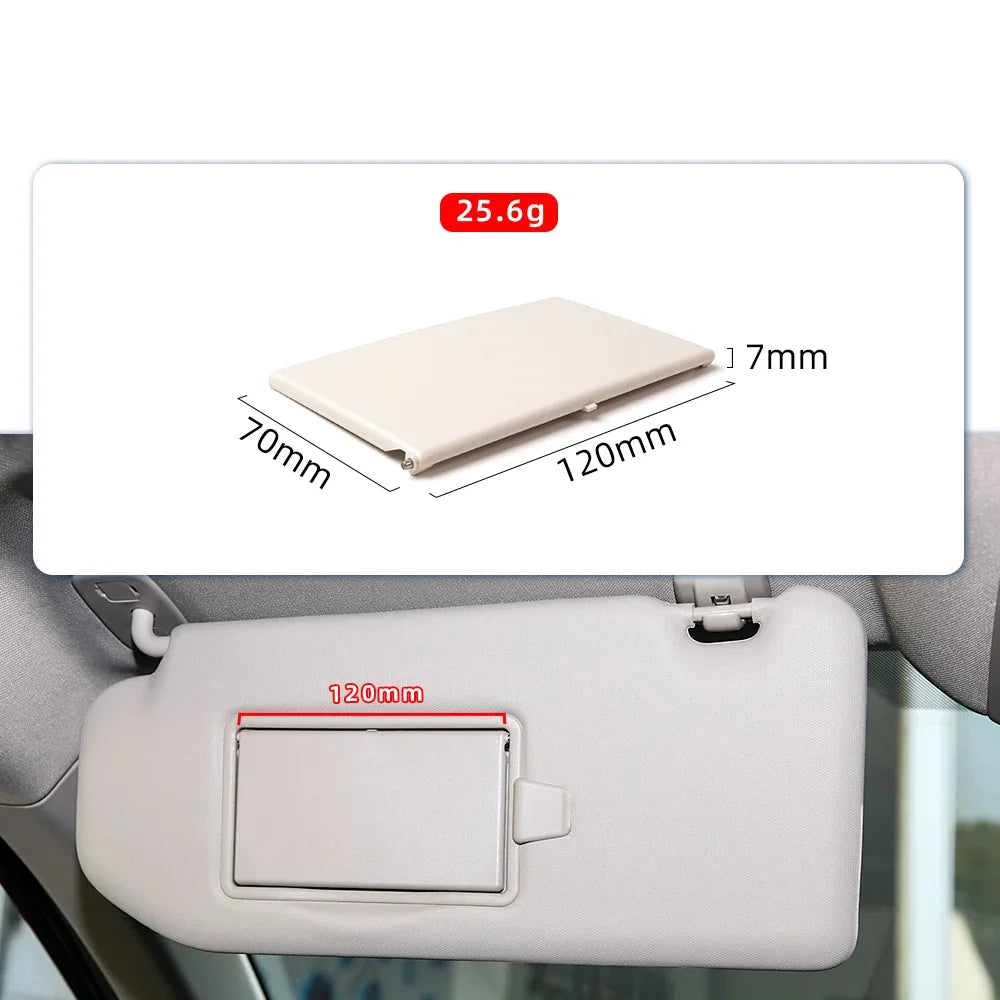 Car  Vanity Mirror Cover Car Sun Visor Cover For Peugeot 408 508 308S  4008 3008  Citroen C4L  C-Triomphe  C5 Aircross C-Quatre