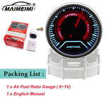 52mm Analog Gauge Set | White LED Car Gauges with Holder alternate view