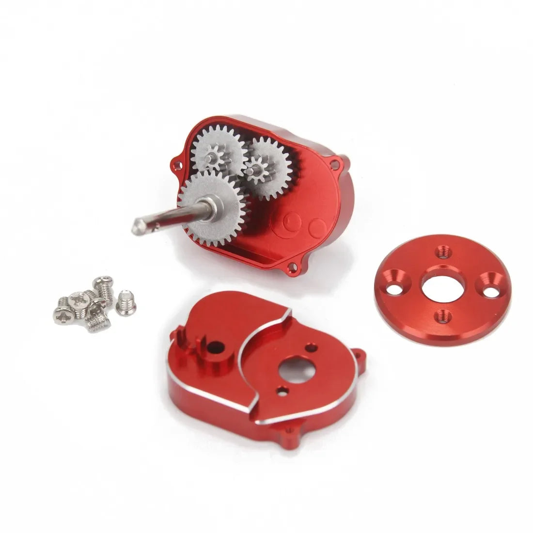 Full Metal Transmission Gearbox for 1/12 RC Car Crawler MN Model MN82 MN78 MN99S MN168 MN98 370 Motor Upgrade Parts Accessories