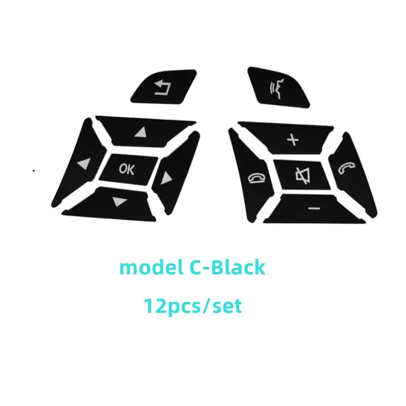 ABS Car Accessories Steering Wheel Buttons Knob Trim Cover Stickers For Mercedes Benz lifestyle view
