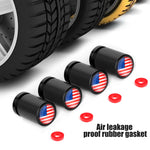 4Pcs American Flag Car Valve Stem Caps | Universal Tire Dust Caps for Cars, SUVs, Trucks detail view