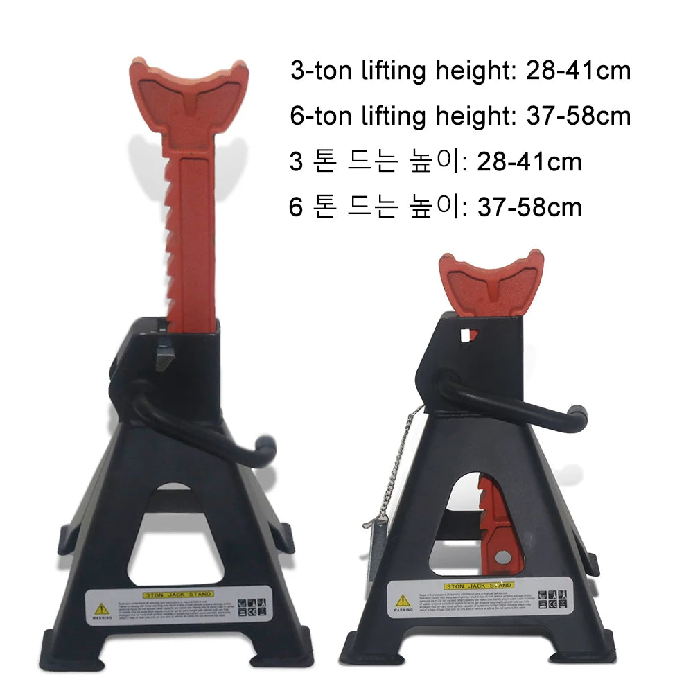 Jack Stands 6 Ton 6000 lbs Capacity Car Jack Stands Double Locking Adjustable Height lifestyle view