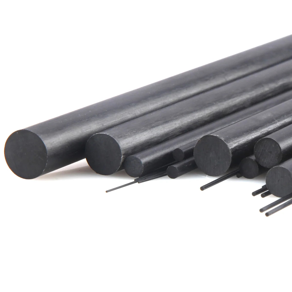 Carbon Fiber Solid Rods Diameter 0.5mm~12mm Cylindrical Carbon Shaft for RC Models or DI detail view