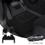 YZ for Tesla Model Y Juniper 2026 Floor Mats | All-Weather Protection Set with Door Sill Strips