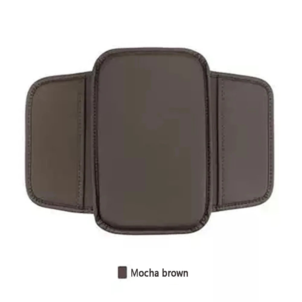Leather Car Armrest Box Pad Center Console Arm Rest Protector Storage Pocket With pocket storage