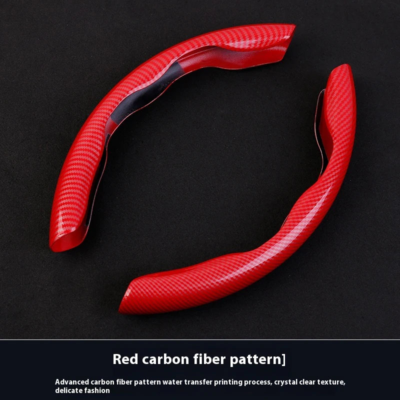 For Genesis G60 G70 G80 G90 GV60 GV70 GV80 GV90 GV100 Car Carbon Fiber Texture Steerin close-up view