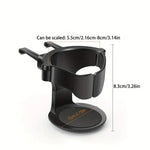 Adjustable Car Vent Cup Holder with Sponge Base | Secure Grip for Bottles and Cans alternate view