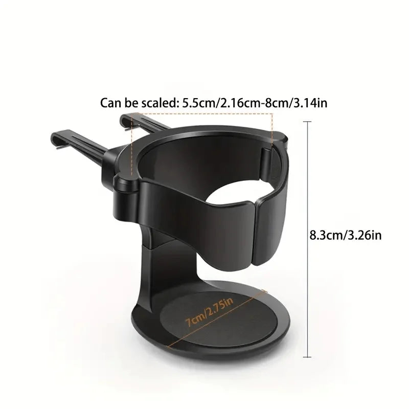 Adjustable Car Vent Cup Holder with Sponge Base | Secure Grip for Bottles and Cans alternate view