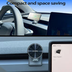 Lcars Is Suitable for the Updated Tesla Model 3 Highland 2024 and Model Y Juniper Car Phone Magnetic Mount, Car-Specific Air Vent Phone Holder, In-Car Air Vent Clip-On Soft Rubber Transparent Abs Multifunctional Navigation Su