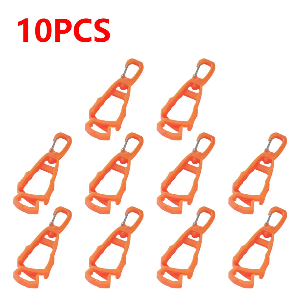 1-10pcs Glove Clips For Work Glove Holders Glove Belt Clip With Hook Portable Work additional angle