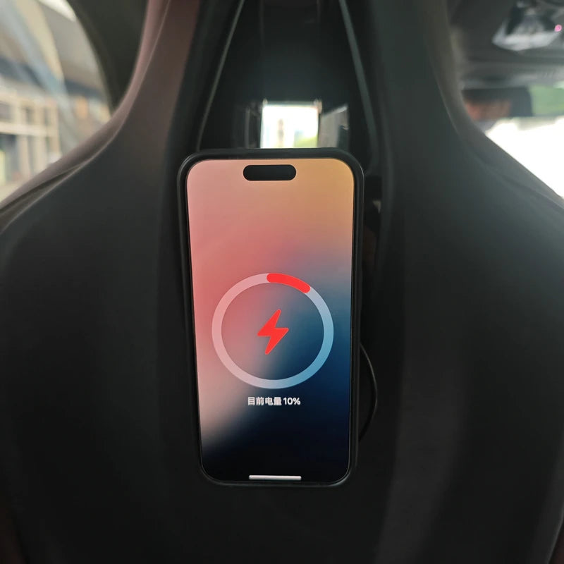 For BMW 5 7 Series I5 I7 IX X5 X6 X7 2023 2024 2025 Car Seat Pad Magnetic Holder Phone 15W Wireless Charger Stand Trim