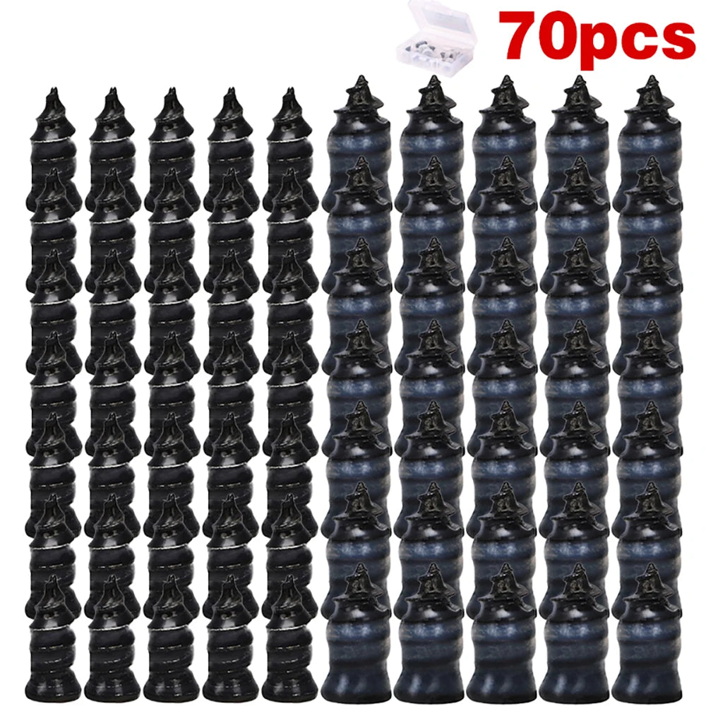 Car Motorcycle Vacuum Tyre Repair Nails 10/20/30/70PCS Universal Tire Screw Tubeless Repair Tools Ac