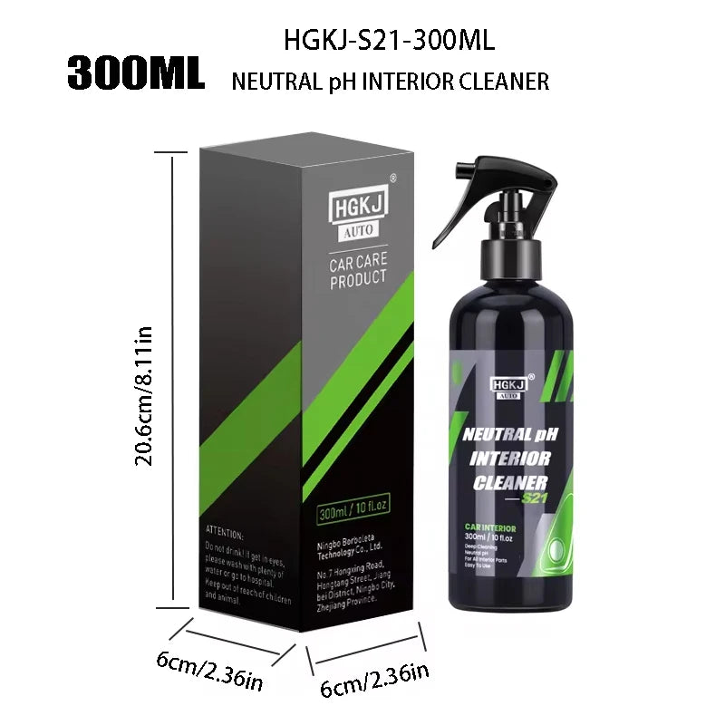 Car Interior Cleaner Agent Ceiling Cleaner Leather Flannel Woven Fabric Water Free additional angle