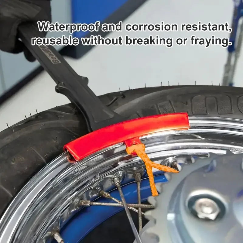 4pcs Car Motorcycle Rim Protectors | Flexible Tire Changing Guard Set additional angle