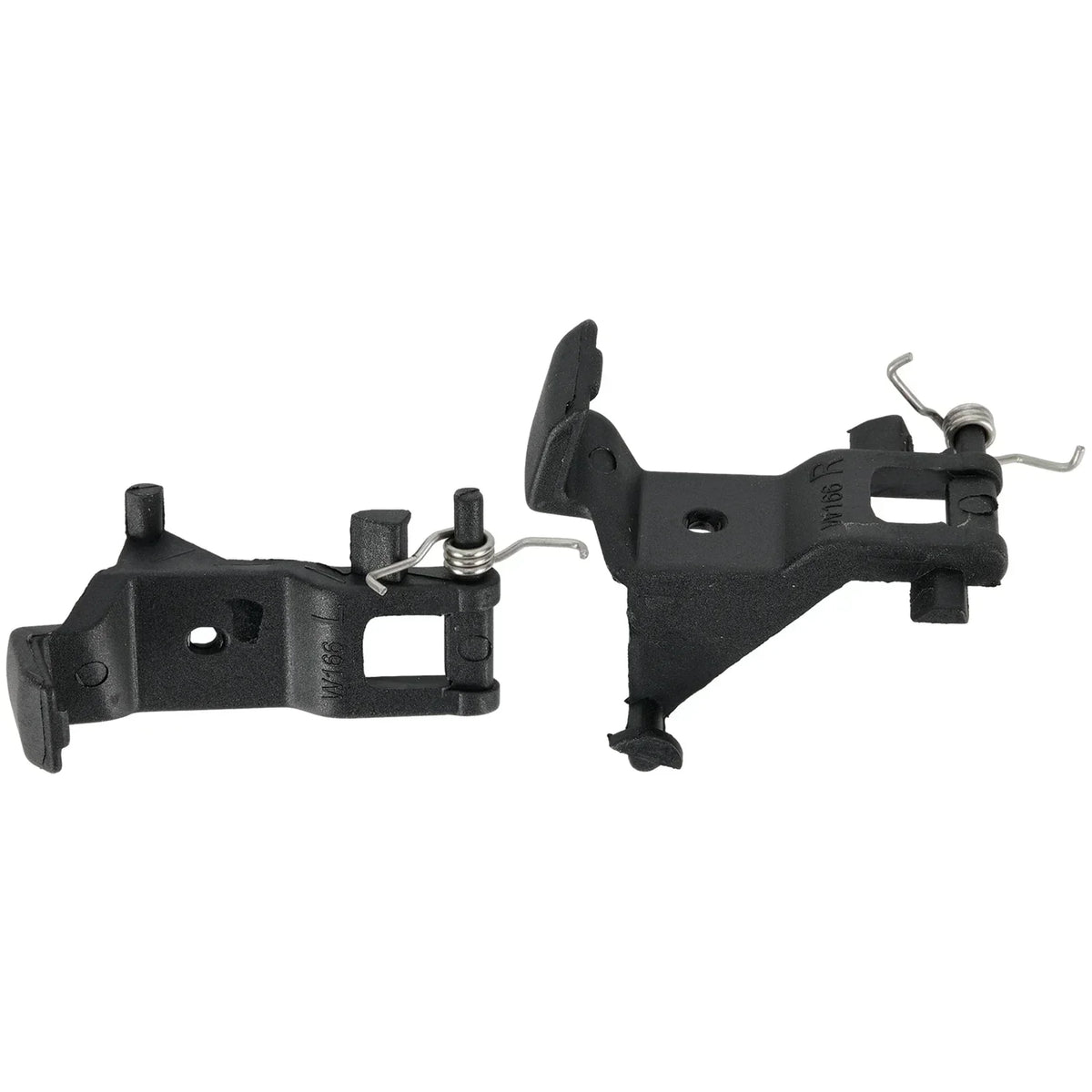 Auto Parts Armrest Latch Clip A1666804103 Black Car Accessories Eco-friendly Kit Left+Right Pair Plastic Durable