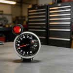 5 Inch LED Tachometer 10000RPM 127mm Black White Display | 12V Car Dashboard Gauge for close-up view
