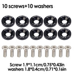 JDM Style Car Fender Washer License Plate Bolt M6 Screw Aluminum Gasket Engine Bay Dress detail view