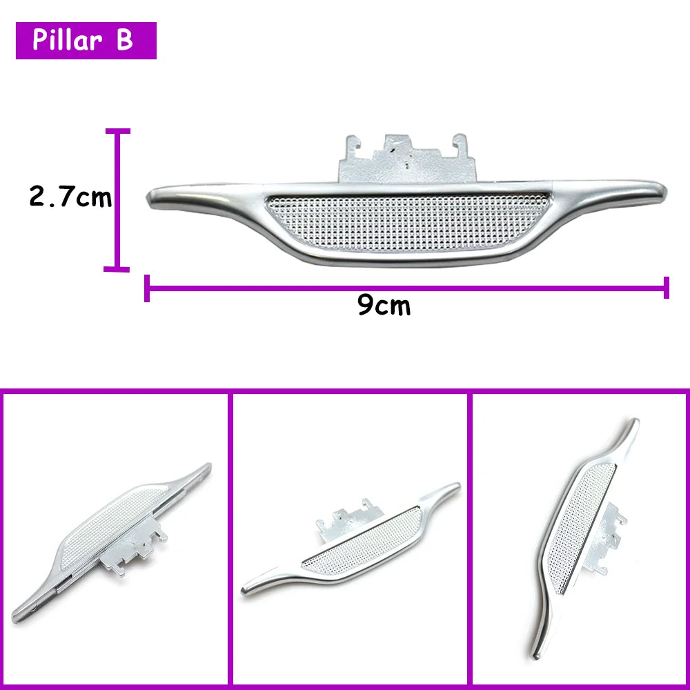 W223 Car Interior Left Right Middle Rear Pillar B AC Vent Grille Air Conditioning Outlet Grille Slider Clip For Benz S Class