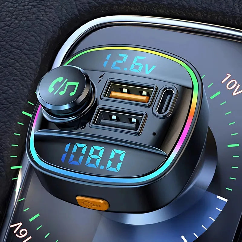 Bluetooth 5.0 FM Transmitter Handsfree Car Radio Modulator MP3 Player With 22.5W USB Super Quick Cha