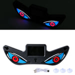 2026Solar LED Devil Eyes Windshield Warning Flashing Signal Indicator Car LED Ambient Lights with Suction Cup for Auto Window