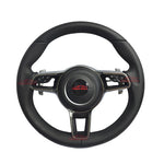 Customized Leather Car Steering Wheel For Porsches 911 996 Cayenne 958 718 Boxster 918 Cayman Macans Panamera Taycan GT RS 970