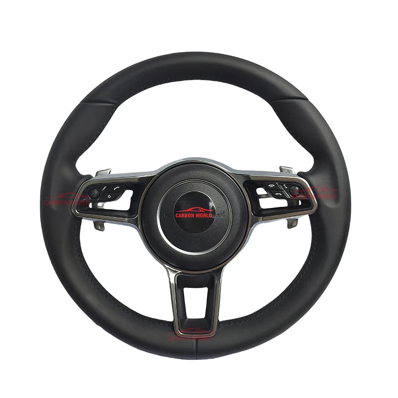 Customized Leather Car Steering Wheel For Porsches 911 996 Cayenne 958 718 Boxster 918 Cayman Macans Panamera Taycan GT RS 970