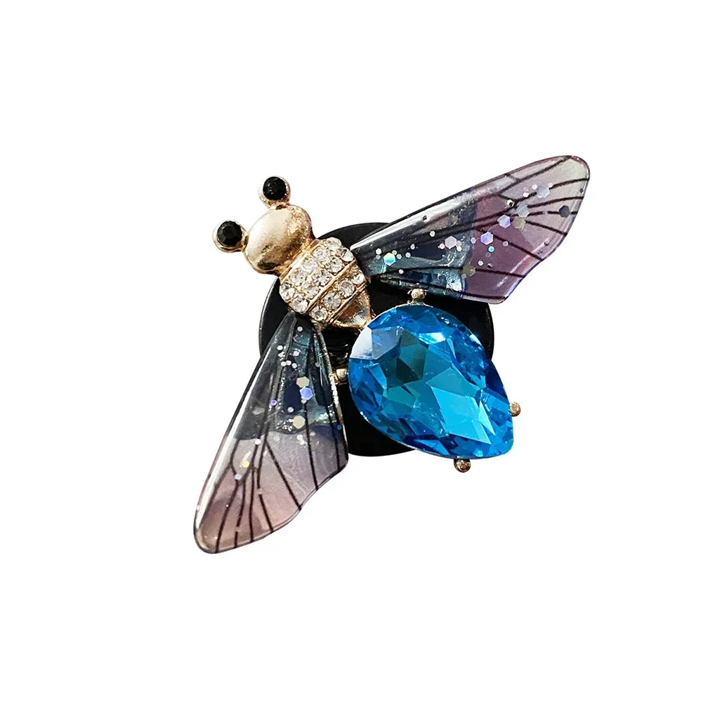 Butterfly Car Perfume Clip Dragonfly Shape Shiny Rhinestone Auto Air Outlet Freshener Perfume Clip for Car Accessories Interior