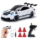 1/64 Drift RC Car with LED Lights 2.4G Remote Control close-up view