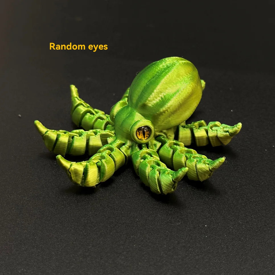 1pc Banana-Inspired Jointed Octopus Car Dashboard Ornament Sculpture, Colorful Car Ornament Collectible, Unique Banana Design