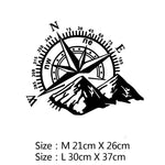 Car Sticker Creativity 10 Styles Adventure Sports Compass Vinyl Decals Car Bumper Body Rear Window Glass Decorative Decals