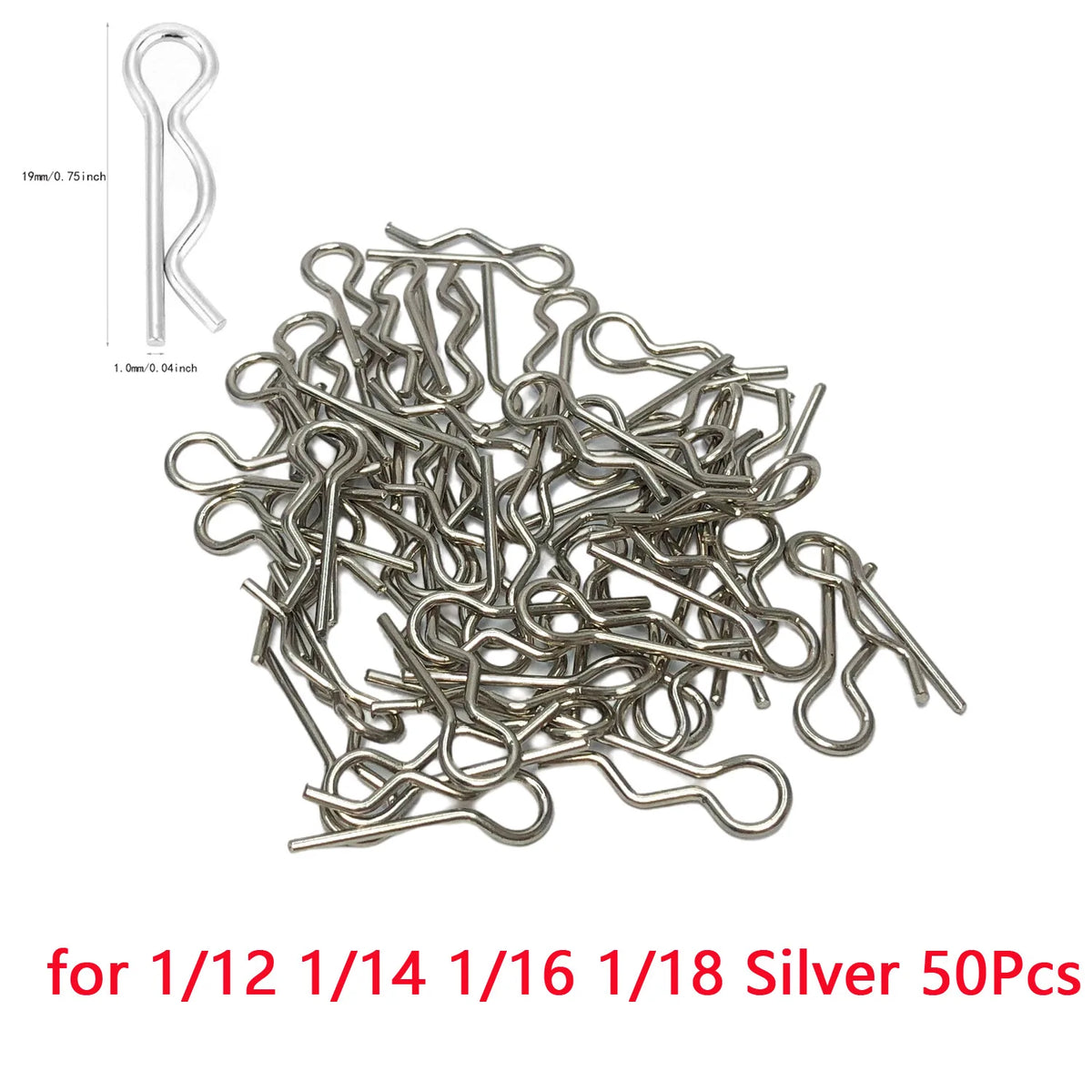 RC Car Shell Body Clips Pins Buckles 304 Stainless Steel 50 Pcs lifestyle view