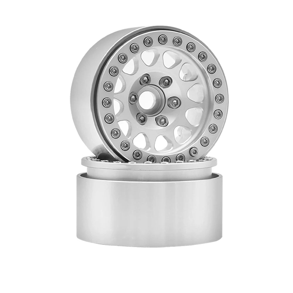 Metal 1.9 Beadlock Wheel Rim Hub for 1/10 RC Crawler D90 additional angle